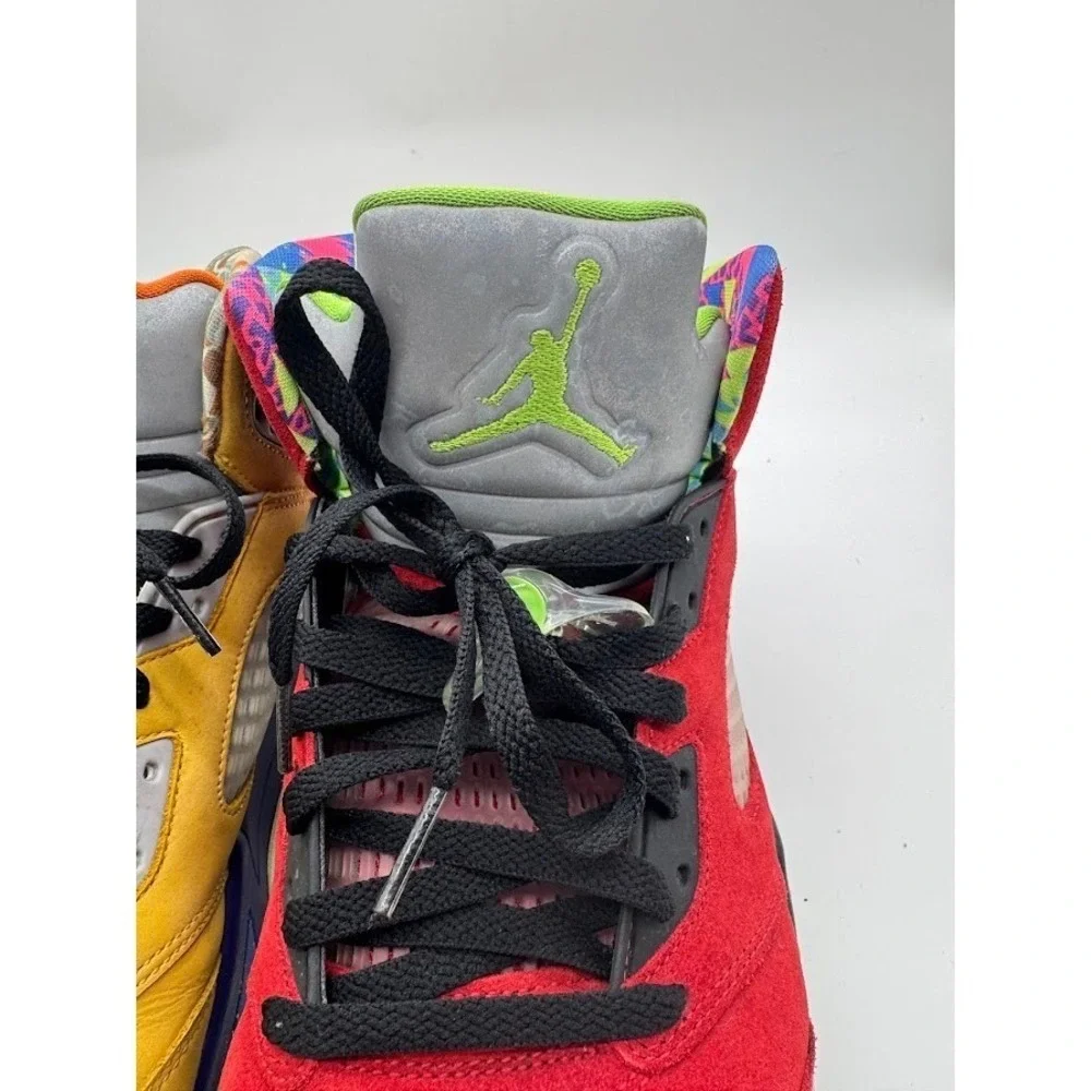 Jordan 5 Retro What The Mens Size 13 Varsity Maize Solar Red CZ5725-700